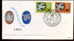 FDC - Belgium - 1961