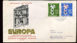 FDC - Bundespost Saarland - 1958