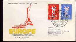 FDC - Belgium - 1958