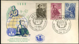 FDC - 1125/27 - Wereldjaar Voor De Vluchteling - 1951-1960