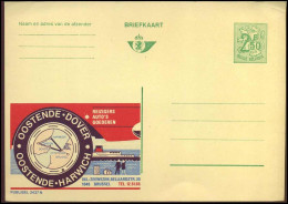 Briefkaart - Oostende-Dover -- Oostende-Harwich- Publibel 2437 N - Werbepostkarten