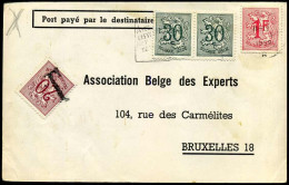 Postkaart / Carte Postale - ' Association Belge Des Experts, Bruxelles' - Taxe/Strafport - Cartas & Documentos