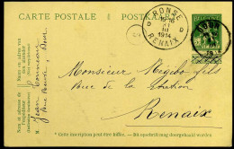 Carte Postale / Postkaart Van Dour Naar Renaix - Postcards 1871-1909