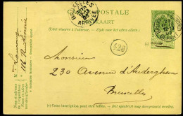 Carte Postale / Postkaart Van En Naar Bruxelles - Briefkaarten 1871-1909