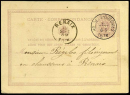 Carte Correspondance - Van Hoedeng-Goegnies Naar Renaix - Cartoline 1871-1909