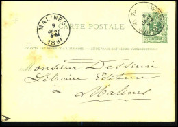 Carte Postale Van Bruxelles Chancellerie Naar Malines - Tarjetas 1871-1909