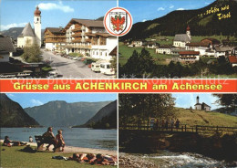 72222500 Achenkirch Dorfpartie Kirche Teilansicht Achensee Achenkirch Am Achense - Otros & Sin Clasificación