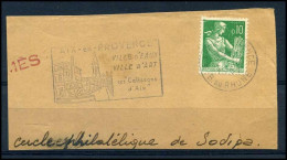 Aix-en-Provence, Ville D'Eaux -- Ville D'Art - Mechanical Postmarks (Advertisement)