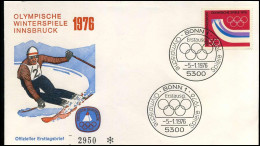 FDC - Olympische Winterspiele Innsbruck 1976 - Altri & Non Classificati