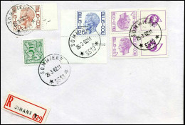 Aangetekende Cover : N° 1587 + 1649 + 1960 + 1702f Met Pub - 1970-1980 Elström