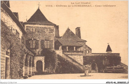 AFGP2-46-0086 - Château De LOUBRESSAC - Cour Intérieure  - Figeac