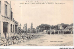 AFDP8-55-0920 - Bataille De La Marne  - REVIGNY - Place Et Entrée De La Rue De Vitry Après Le Bombardement  - Revigny Sur Ornain