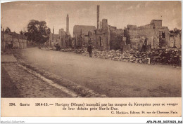 AFDP8-55-0914 - Guerre 1914-15 - REVIGNY Incendié Par Les Troupes Du Kronprinz Pour Se Venger De Leur Défaite - Revigny Sur Ornain