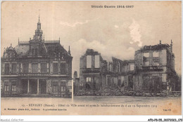 AFDP8-55-0916 - REVIGNY - Hôtel De Ville Avant Et Après Le Bombardement Du 6 Au 12 Septembre 1914 - Revigny Sur Ornain