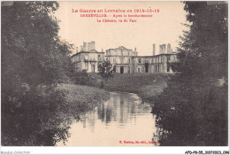 AFDP8-55-0879 - GERBEVILLER - àpres Le Bombardement - Le Château - Vu Du Parc  - Other & Unclassified
