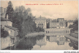 AFDP7-55-0794 - VERDUN-sur-MEUSE - La Meuse Canalisée Et Le Théâtre  - Verdun
