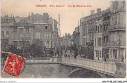 AFDP7-55-0763 - VERDUN - Place Chevert - Rue De L'hôtel-de-ville  - Verdun