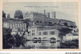 AFDP7-55-0751 - VERDUN - Panorama Sur L'évêché Et La Cathédrale  - Verdun