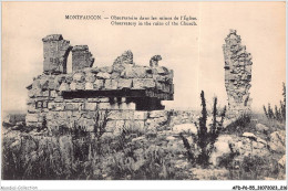 AFDP6-55-0718 - MONTFAUCON - Observatoire Dans Les Ruines De L'église  - Sonstige & Ohne Zuordnung