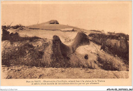 AFDP6-55-0641 - FORT DE VAUX - Observatoire D'artillerie - Orienté Face à La Plainte De Woëvre Et Débris D'une Tourelle - Verdun