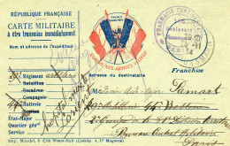 FRANCE. 1914.CP.FM. "EVACUE". "PHARMACIE CONTINENTALE". PARIS (SEINE) - 1. Weltkrieg 1914-1918