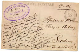 FRANCE.1917."CENTRE D'UROLOGIE/ 15e REGION". MARSEILLE (BOUCHES DU RHONE) - WW I