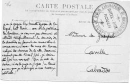 FRANCE. 1917?.F.M."LABORATOIRE DE BACTERIOLOGIE/HOTEL DIEU/ROUEN".(SEINE MARITIME) - 1. Weltkrieg 1914-1918