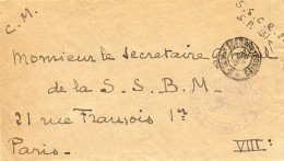 FRANCE.1915. RARE. "CONVOIS AUTOMOBILE/S.S.C.R. 131". (CROIX-ROUGE AU FRONT).TRESOR ET POSTES N°131 - Guerra De 1914-18