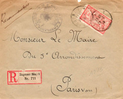 FRANCE.1919."AMBULANCE 16.GROUPE 10".(AVIATION) ."40C. MERSON". (RECOMMANDATION). HAGENAU (ELS) - 1. Weltkrieg 1914-1918
