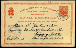 Brevkort - From Hobro To Leipzig, Germany - Enteros Postales