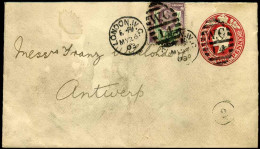 Postal Stationary To Antwerp, Belgium - Lettres & Documents