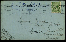 Postcard From London To Walton On Thames, Surrey - 14/07/1912 - Cartas & Documentos