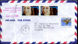 Cover To Brussels, Belgium - Cartas & Documentos