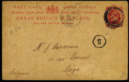 Postcard From Birmingham To Liège, Belgium In 1907 - Lettres & Documents