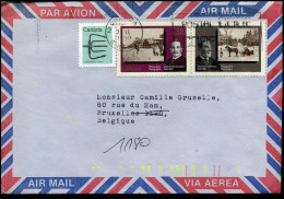 Cover To Brussels, Belgium - Cartas & Documentos