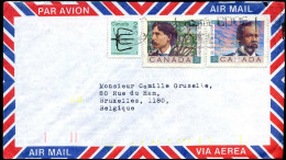 Cover To Brussels, Belgium - Cartas & Documentos