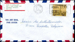 Cover To Brussels, Belgium - Lettres & Documents