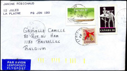 Cover To Brussels, Belgium - Storia Postale