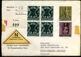 Registered Cover To Petit-Enghien, Belgium - Storia Postale