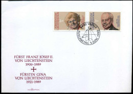 FDC - Fürst Franz Josef II - Fürstin Gina Von Liechtenstein - FDC