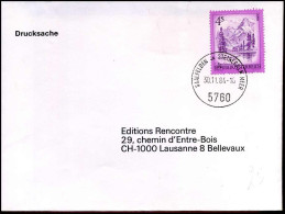 Cover To Lausanne - Briefe U. Dokumente
