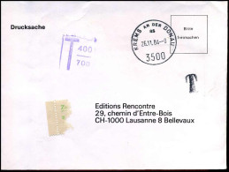 Cover To Lausanne - Taxe - Postage Due