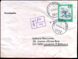 Cover To Lausanne - Taxe - Segnatasse