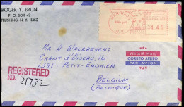 Registered Cover To Petit Enghien, Belgium - Lettres & Documents