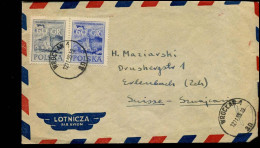 Airmail Cover To Erlenbach, Switzerland - Briefe U. Dokumente