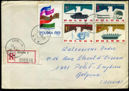 Registered Cover To Petit-Enghien, Belgium  - Cartas & Documentos