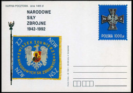 Postcard - Narodowe Sily Zbrojne 1942-1992 - Entiers Postaux