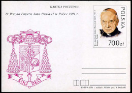 Postcard - IV Wizyta Papieza Jana Pawla II W Polsce 1991 - Entiers Postaux