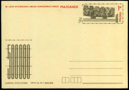 Postcard - 35 - Lecie Wyzwolenia Obozu Koncentracyjnego Majdanek - Stamped Stationery