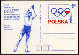 Postcard - 1928 Pierwszy Zloty Medal Polskiej ... - Stamped Stationery
